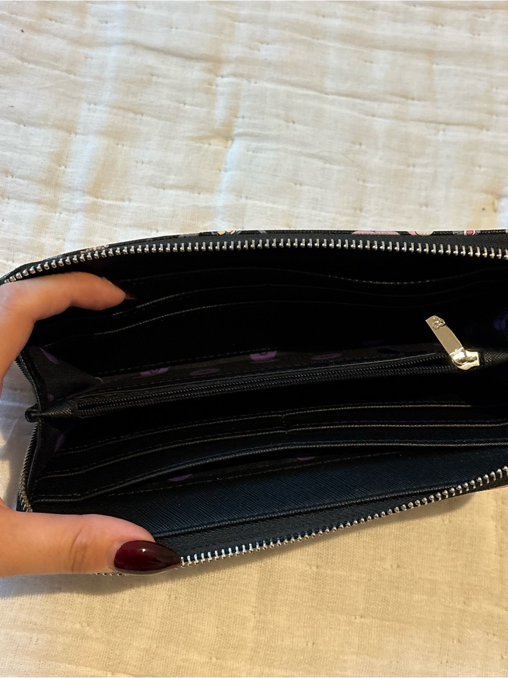 Loungefly Black Pokémon Ghost Icons Zip Wallet - Picture 4 of 6
